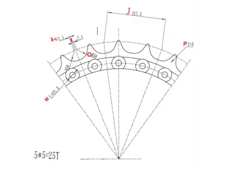 Sprocket Segment for Komatsu D475 Bulldozer