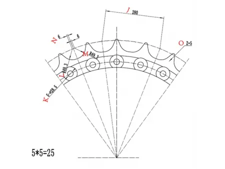 Sprocket Segment for Komatsu D375 Bulldozer