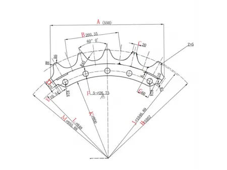 Sprocket Segment for Komatsu D275 Bulldozer