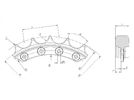 Sprocket Segment for Komatsu D85 Bulldozer