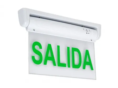 LE2912 Edge-Lit LED Exit Sign with ABS/Acrylic Panel (5 Green LEDs)