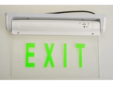 LE2912 Edge-Lit LED Exit Sign with ABS/Acrylic Panel (5 Green LEDs)
