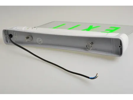LE2912 Edge-Lit LED Exit Sign with ABS/Acrylic Panel (5 Green LEDs)