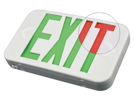 EZCXTEU2BCWEM Bi-Color Compact LED Exit Sign
