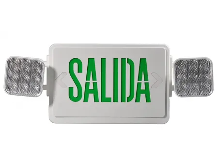JLEC2GW-SA/JLEC2RW-SA Combo SALIDA Emergency Exit Sign with LED Heads