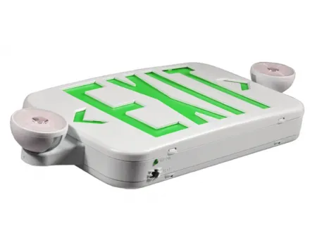 JLECE2GW/JLECE2RW Compact LED Exit Sign/Emergency Light Combo (Green/Red Letters)