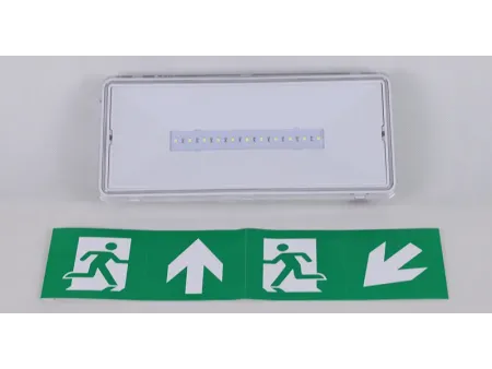 LE515-11 Waterproof LED Emergency Exit Sign Bulkhead (11 SMD2835 LEDs)