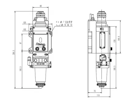 8kW Fiber Laser Cutting Head