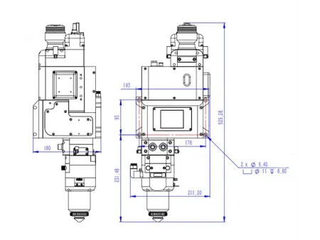 8kW Laser Scanner Cutting Head