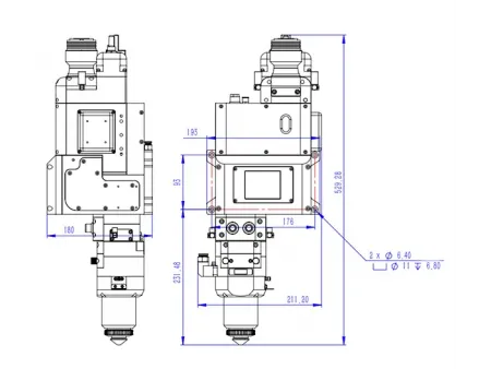 15kW Fiber Laser Bevel Cutting Head