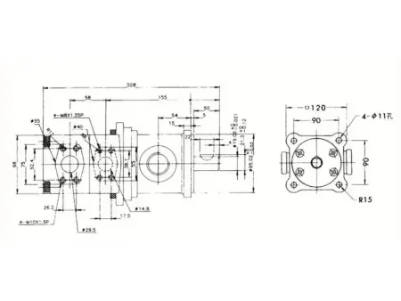 High/Low Pressure Fixed Displacement Vane Pump