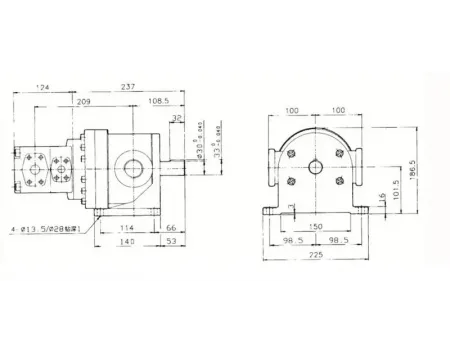 High/Low Pressure Fixed Displacement Vane Pump