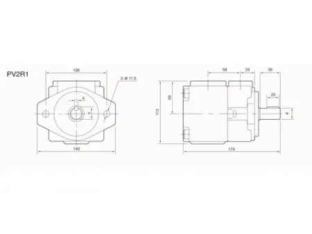 High Pressure Fixed Displacement Vane Pump