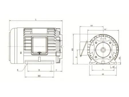 Hollow Shaft Electric Motors for Hydraulic Pump