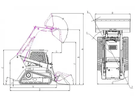 ST30130TEV Electric Skid Steer Loader