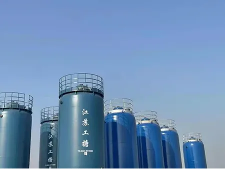 Vertical Glass Lined Storage Tank, Close Type