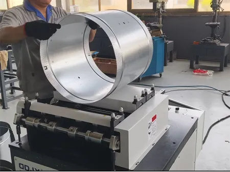 Duct Damper Rounding Machine