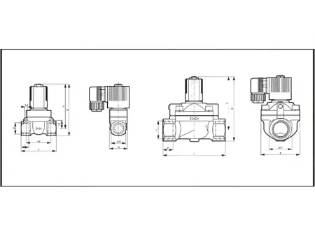 5404 Series  Brass 2/2-Way Solenoid Valve