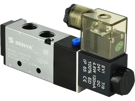 V4 Series  Aluminum 5/2-Way Solenoid Valve