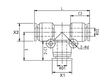 Tee & Y Push-In Fittings