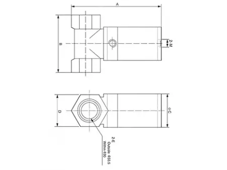 Brass 2/2-Way Pneumatic Valve