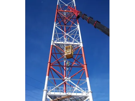 3-Legged Tubular Steel Communication Tower