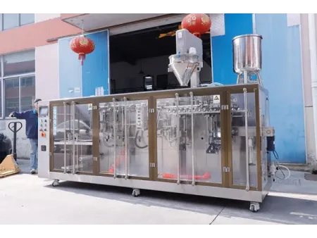 Zipper Pouch HFFS Packaging Machine, 1-Nozzle Filling