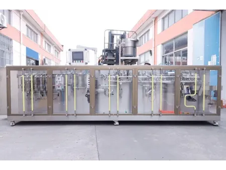 Servo Driven Rollstock Spouted Pouch Packaging Machine, 2-Nozzle Filling