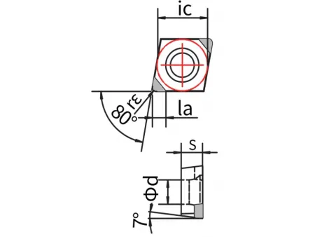 PCBN Tools (Tool Bits for Whirling), CCGW