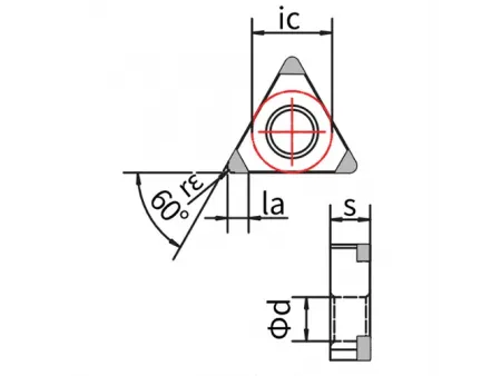PCBN Tools (Tool Bits for Whirling), TNGA