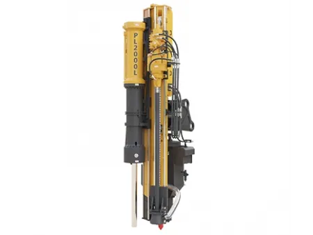 Excavator-Mounted Drill Attachment
