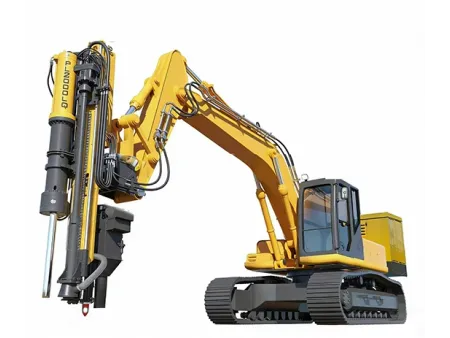 Excavator-Mounted Drill Splitter
