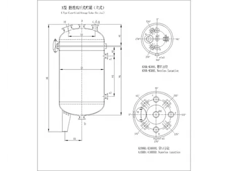 Vertical Glass-Lined Storage Tank, K Type (Open Type)