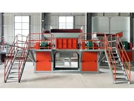 Dual Shaft Bag Breaker, Waste Bag Opener