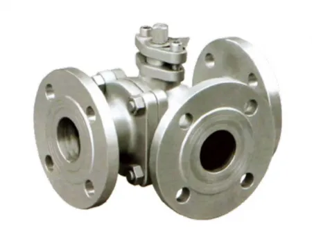 3-Way L-Port Flanged Ball Valve