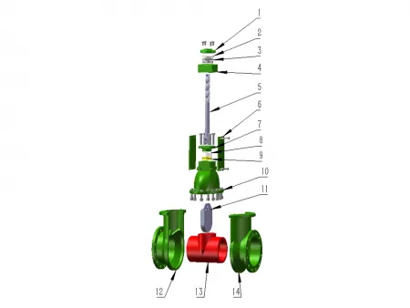 Cast Basalt Lined Wear-Resistant Throttle Valve