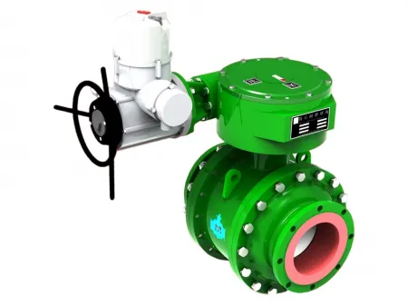 Cast Basalt Wear-Resisting Ball Valve  (Large Diameter Fused Cast Basalt Lined Valve, 80-1200 mm)