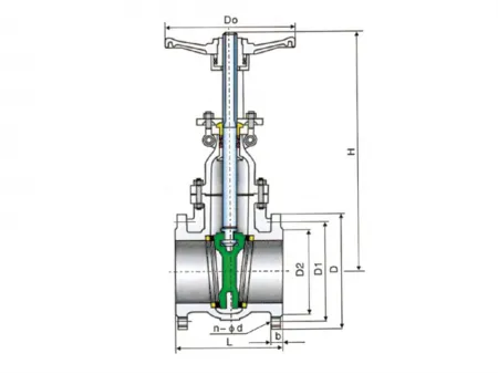 JIS Flanged Gate Valve  (Precision Cast Steel Valve 10K/20K)