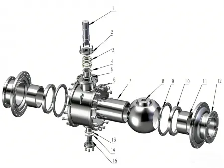 Large-Bore 2-Way Ball Valve  (80-800mm Stainless Steel Valve)