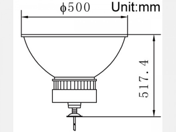 160W LED High Bay Light