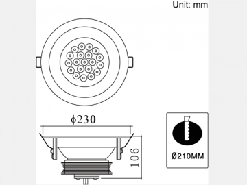 20W LED Down Light