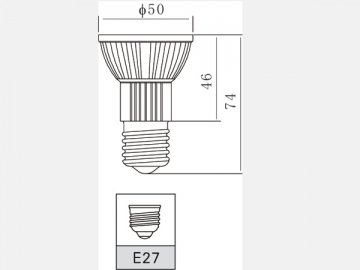 Aluminum 5W LED Spotlight