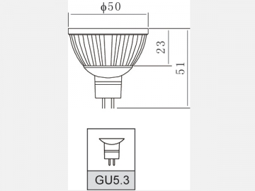 Aluminum 5W LED Spotlight