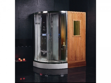 Far Infrared Sauna Room / Finnish Sauna Room with Steam Shower