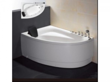 Curved Whirlpool Bathtub