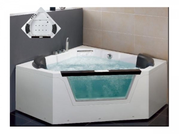 Diamond Shape Whirlpool Bathtub