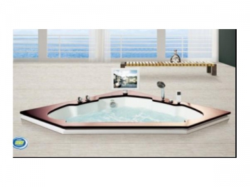 Irregular Shaped Whirlpool Bathtub