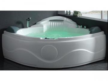 Curved Whirlpool Bathtub