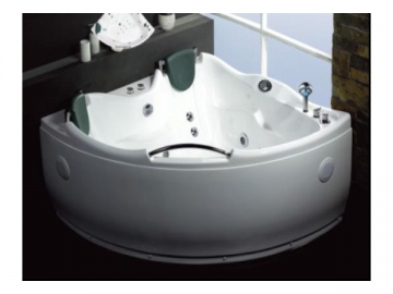 Curved Whirlpool Bathtub