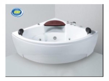 Curved Whirlpool Bathtub